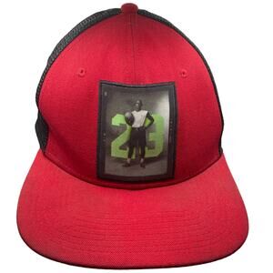 Nike Air Jordan 23 Poster Jumpman Mesh Snapback Hat Red 658381
